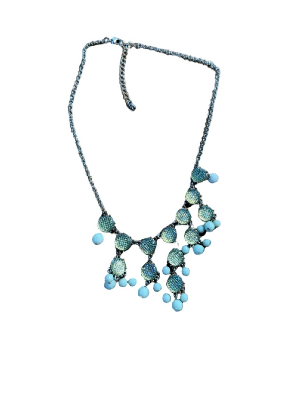 Silver and Blue Necklace